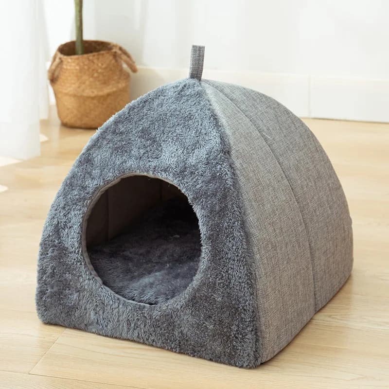 Cuccia Invernale Calda e Chiusa per Gatti, Lavabile, per Cani e Gatti, Spessa e Accogliente