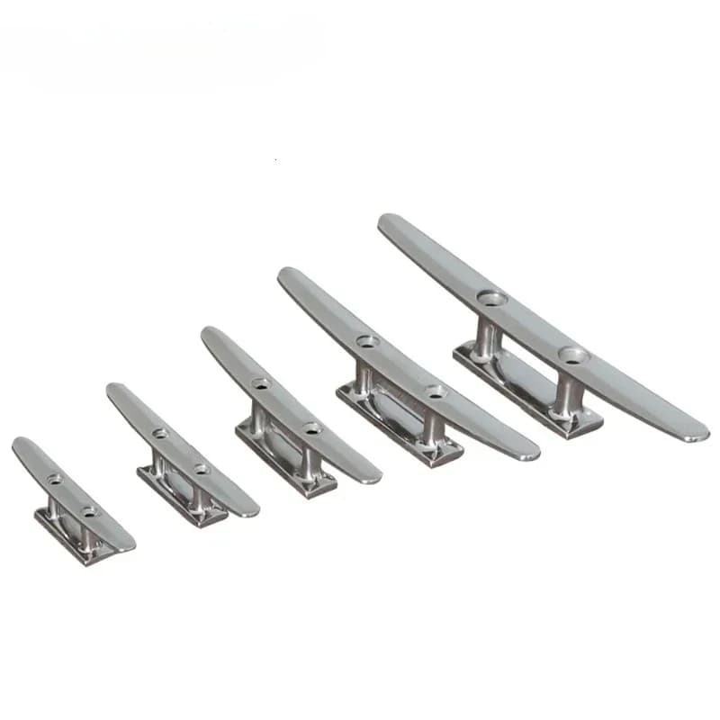 1Pc 4 "5" 6 "8" Combo Tacchetta di Ormeggio 2 Fori In Acciaio Inox 316 Lucido Tacchetti per Barche per Barche Marine Ponte Corda Tie Yacht