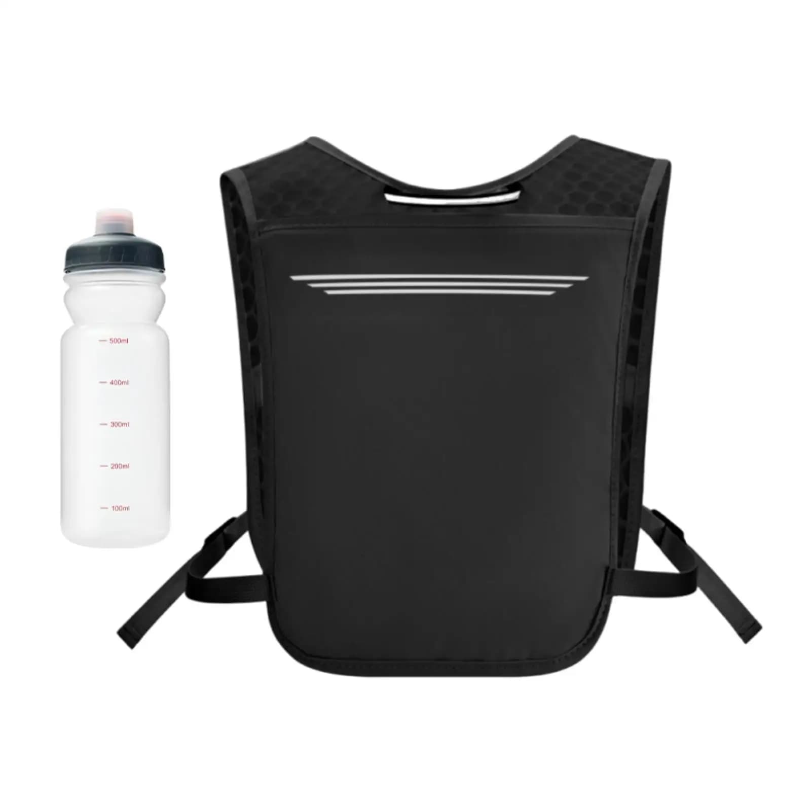 Zaino idrico regolabile con porta borraccia, zaino sportivo per escursionismo, campeggio e trail running