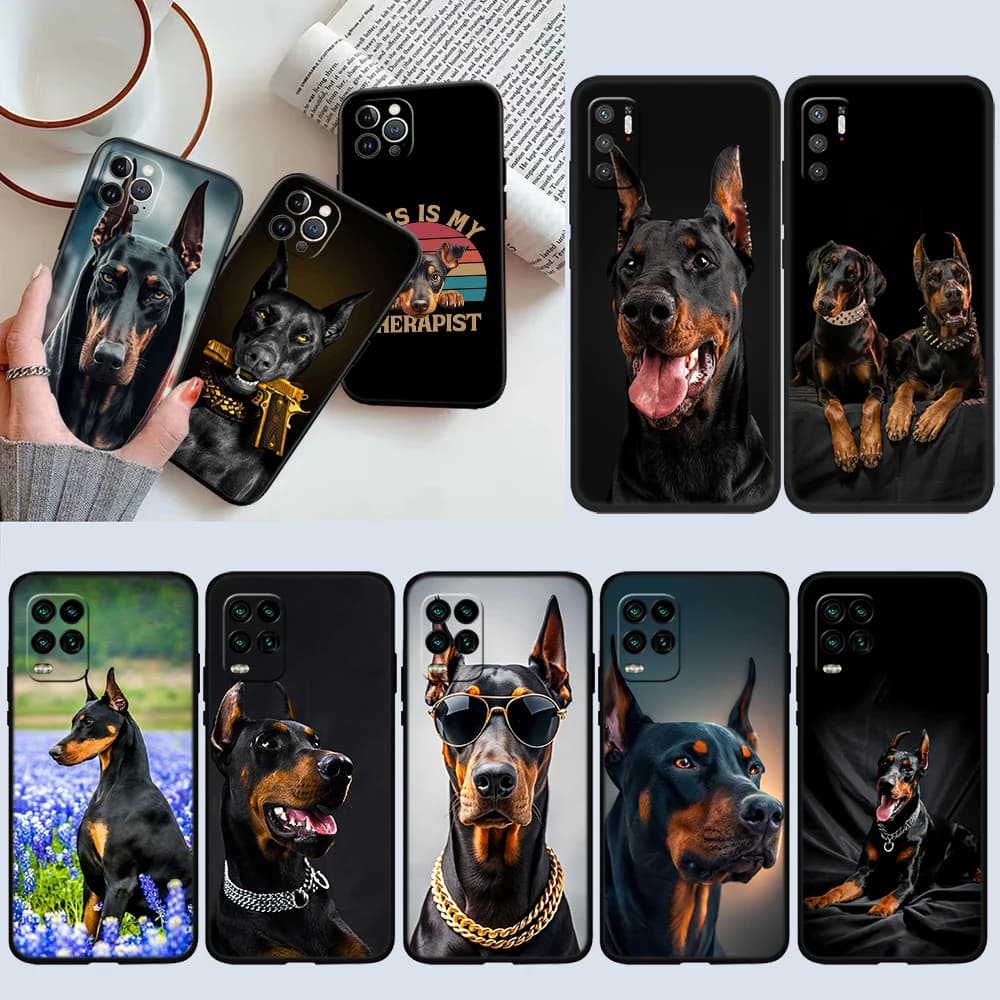 DK50 Dobermann Dog New High-End Shell Phone Case for iPhone 16 15 14 13 12 Pro Max Plus Mini
