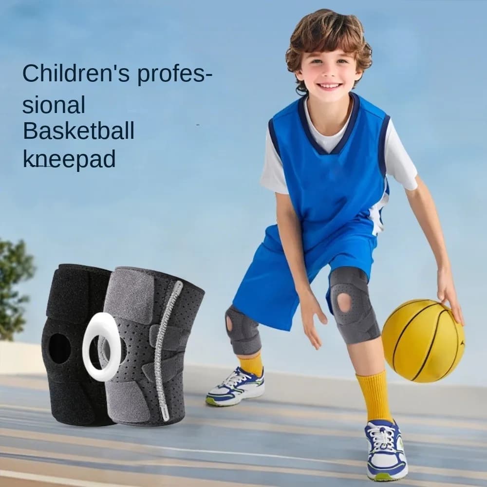 Ginocchiere Regolabili per Bambini, Protezione e Supporto per il Ginocchio, Fascia Protettiva per Rotula, Elastica e Confortevole, Ginocchiera Sportiva per Fitness