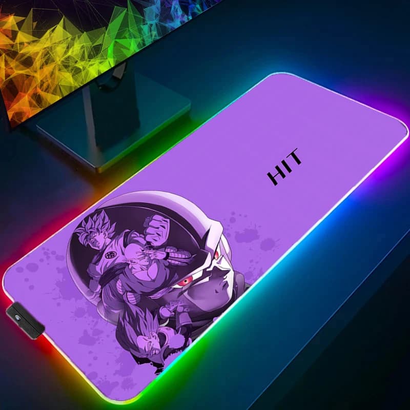 Tappetino per mouse RGB Dragon Ball Gamer Accessori da gioco Varmilo Tastiera PC Computer Grande tappetino da scrivania Tappeto Retroilluminazione LED Anime Mousepad