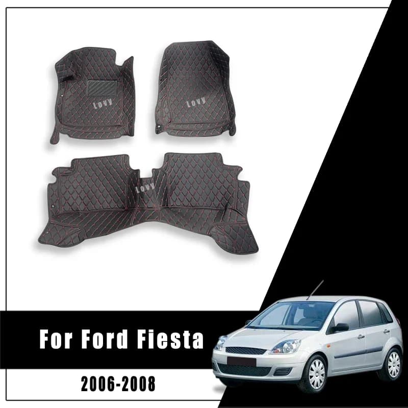 Carpets for Ford Fiesta 2006 2007 2008 Pedal Car Mats Personalized Carpets Accessories Interior Waterproof Stylings Covers