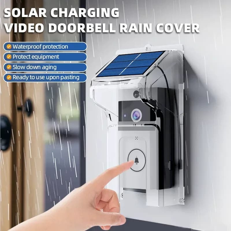 For Cross-border HD Wireless Video Doorbell with Solar Rain Cover Smart Sound-Changing Intercom Surveillance Camera
