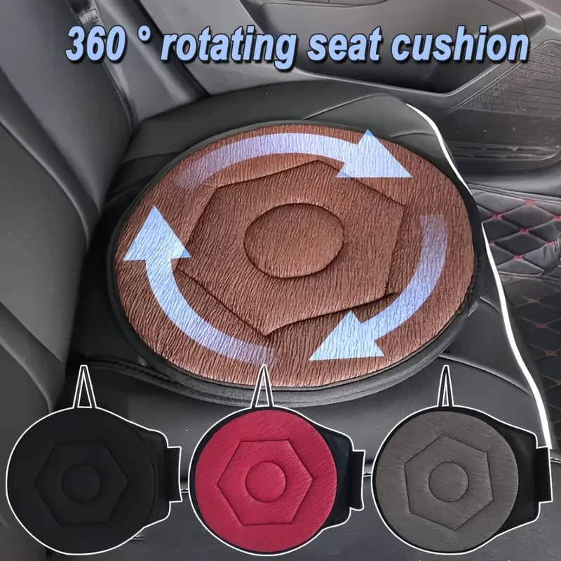 360 ° Cuscino per seggiolino auto girevole - javascript:; Fibra di poliestere ergonomica e antiscivolo, imbottito in spugna, ideale per l'organizzazione del garage,