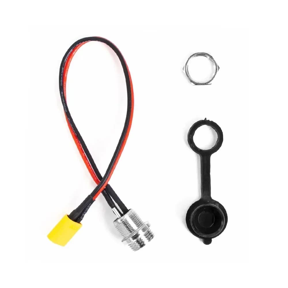 Cavo porta di ricarica a 3 pin per ZERO 8 9 10 8X 10X 11X Parte scooter elettrico Speedual per VSETT 8 8+ 9 9+ 10+ Spina presa caricabatterie