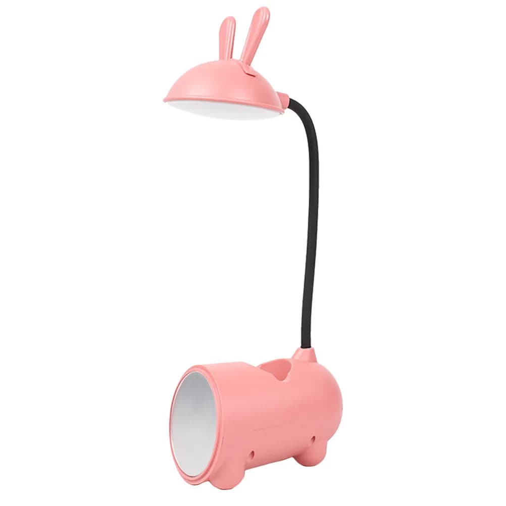 1Pcs Energy Saving Touch Sensitive Table Lamp for Students Adjustable Arm Desk Light with Mirror Pen Holder USB Charging