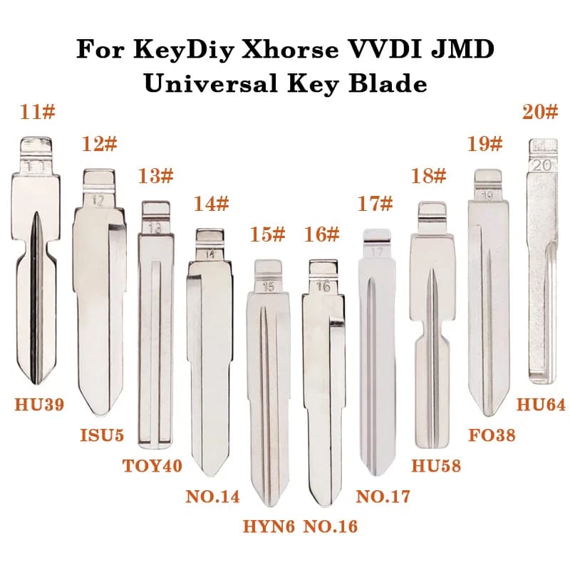 11-20 # Universale Uncut A Distanza di Vibrazione Chiave Dell'automobile Lama Vuota Per KeyDiy KD Xhorse VVDI JMD Per Mercedes Benz Isuzu Hyundai Toyota Ford