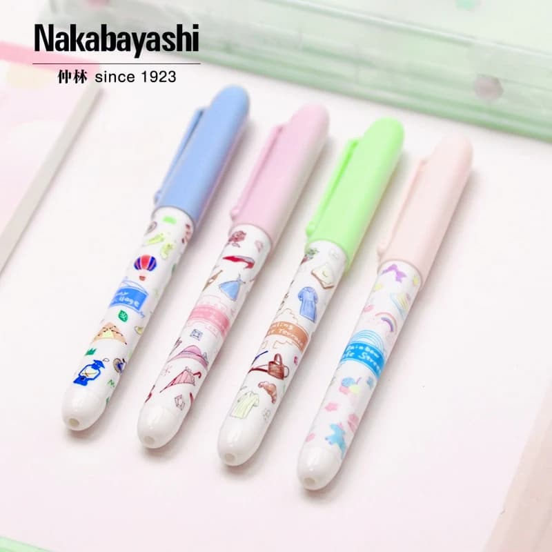 NAKABAYASHI Direct-Flow Fountain Pen EF Nib Refill-Free Student Calligraphy Practice Pen Hard-Tip Calligraphy Pen Signature Pen