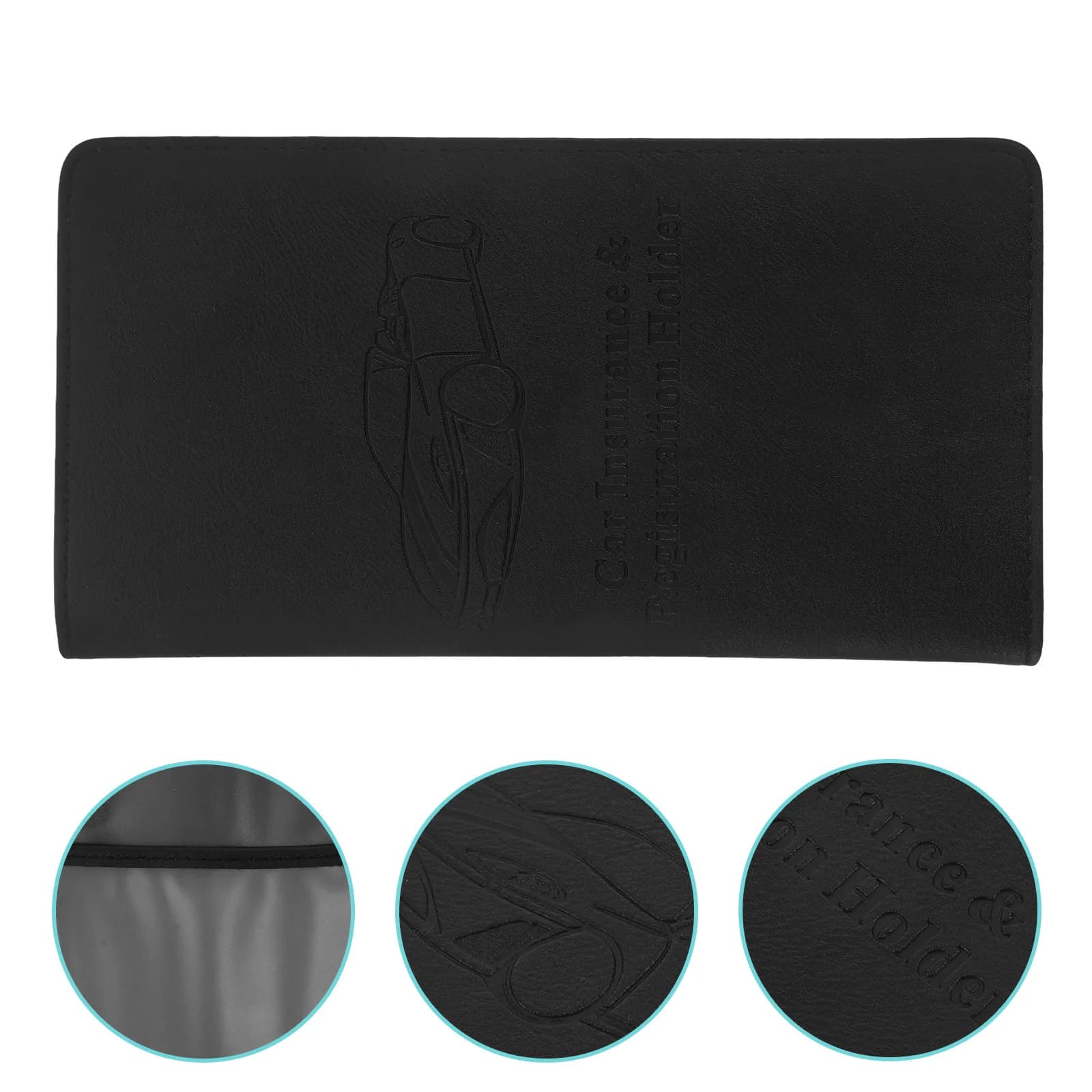 PU Car Driver License PVC Holder Organizer Splashproof Registration Insurance Passport Ticket Holder Vehicle