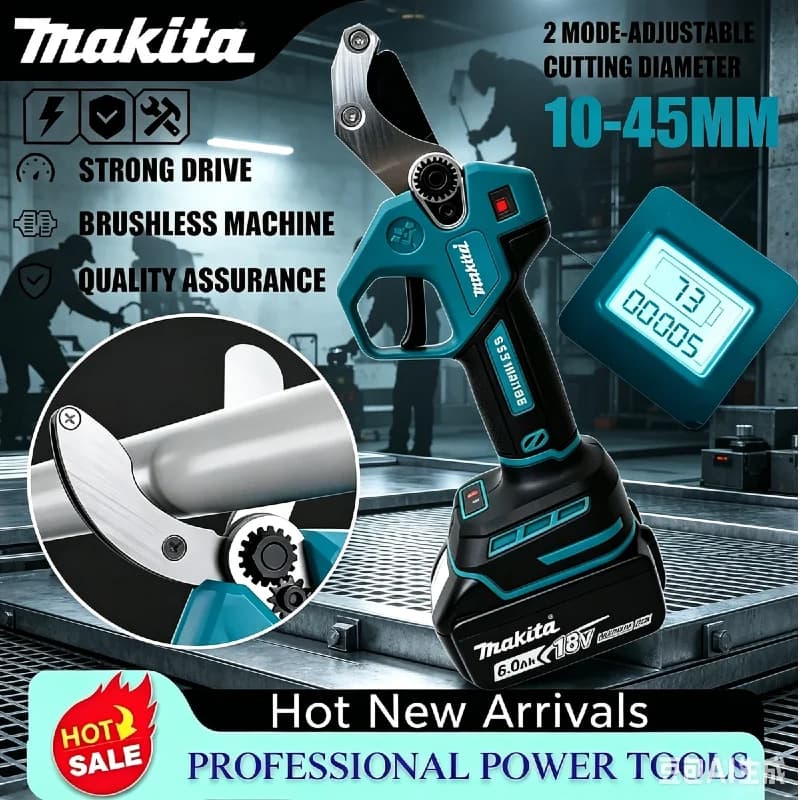 Makita Brushless Cordless Pruning Shears 18-21V Labor-Saving Trimmer Professional Tool For Orchard Fruit Tree Garden Cutting