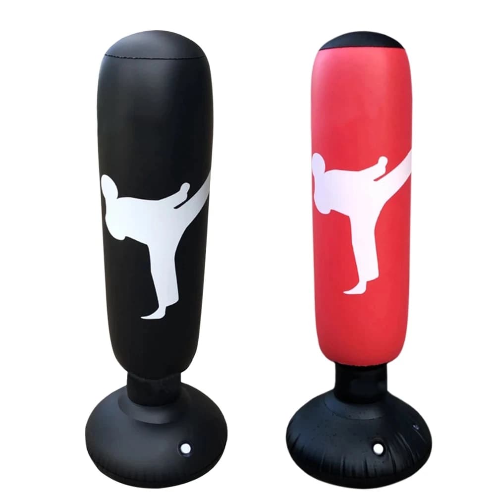 Sacco da Boxe Gonfiabile per Adulti e Bambini, Torre da Allenamento Fitness con Supporto per Calci e Pugni - Promozione Vendite