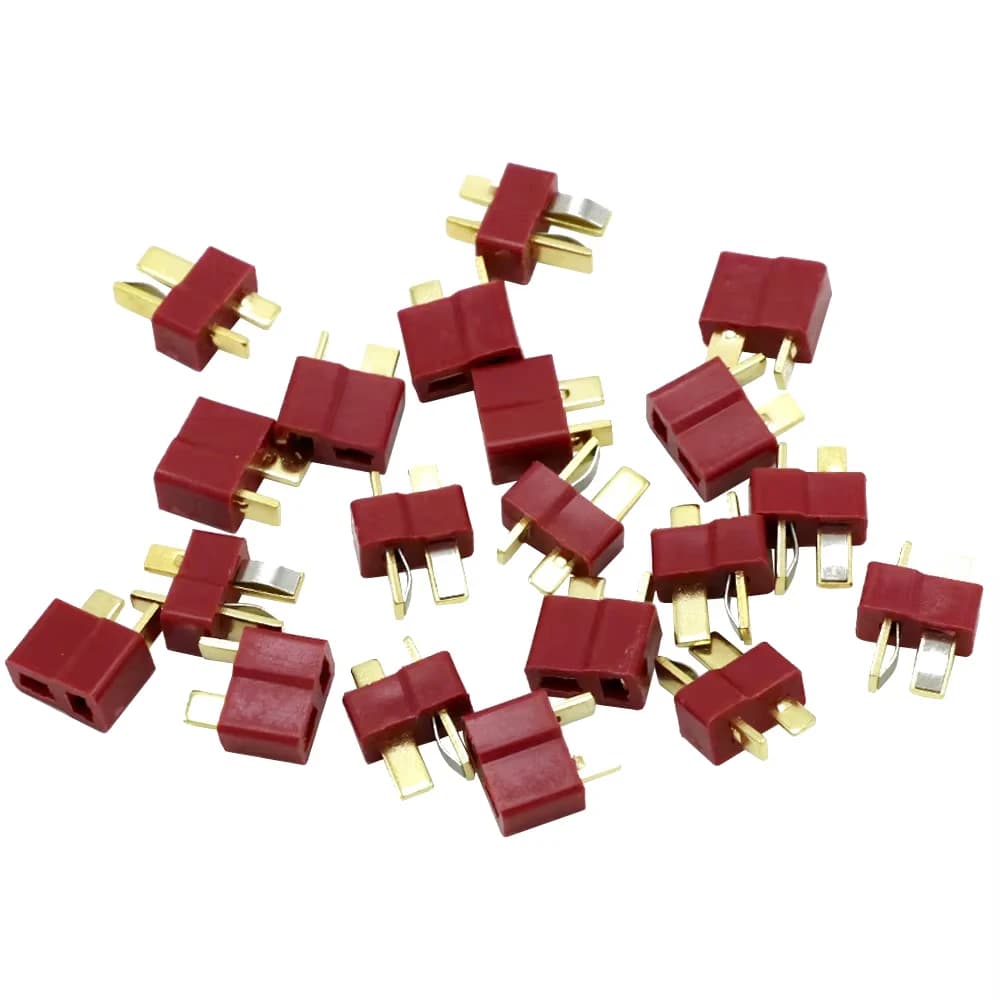 20 pz/lotto Connettori T Plug Deans Maschio e Femmina DC 500V 25-50A per Elicottero RC Hobby Batteria Lipo Accessori Fai da Te Ingrosso
