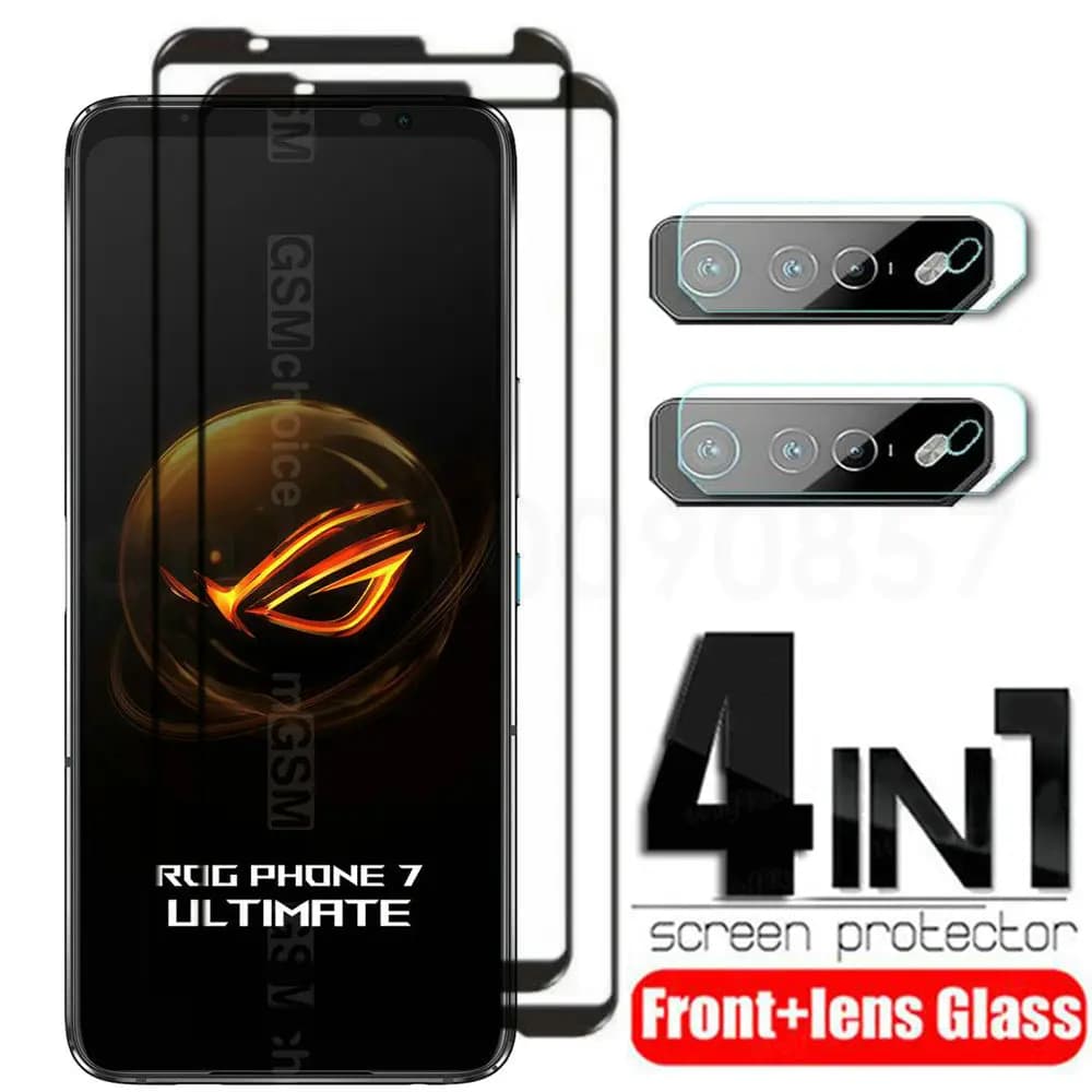 Camera + Tempered Glass for Asus ROG Phone 5 5s Pro Glass Screen Protector for Asus ROG Phone 7 7 Ultimate Lens