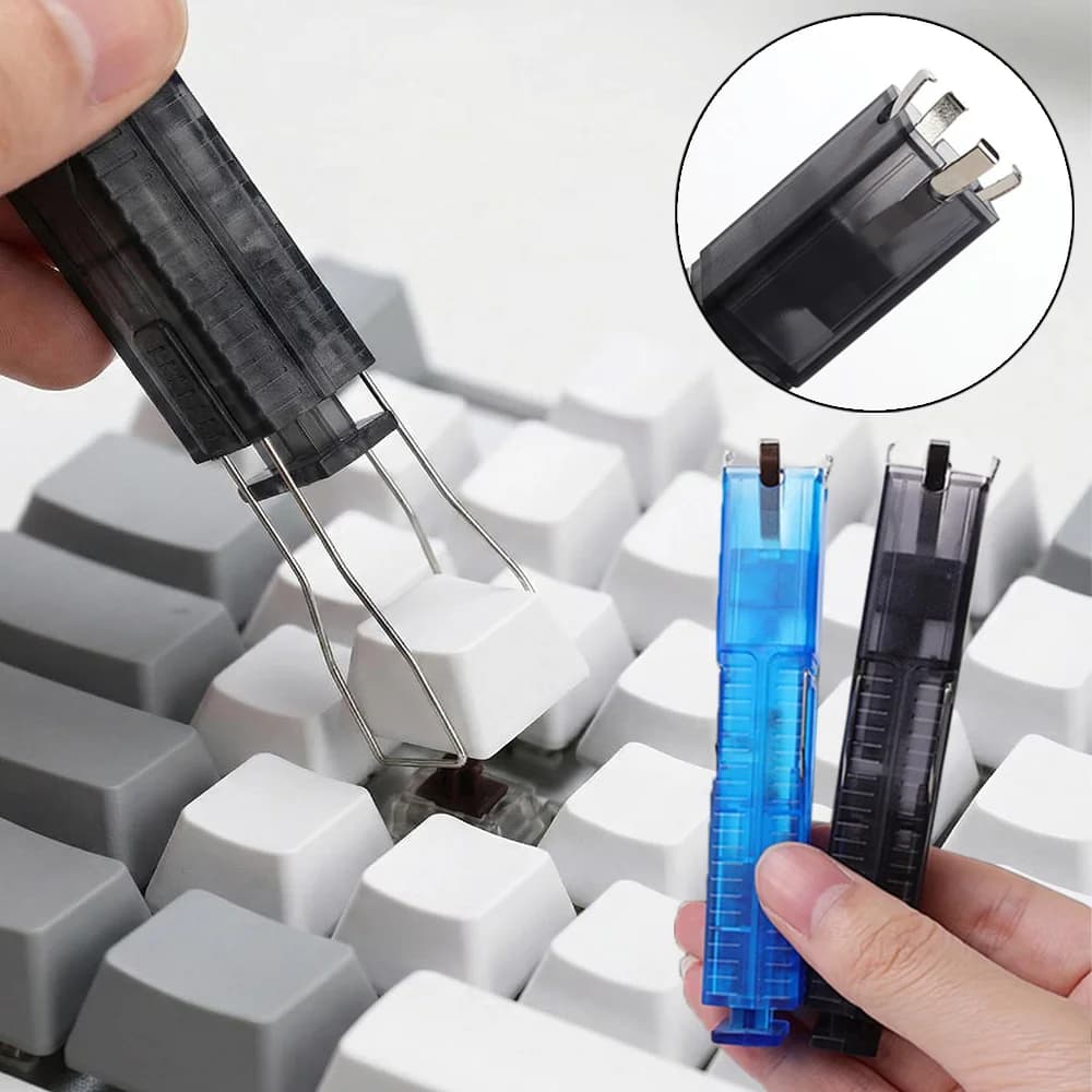 Estrattore di Tasti 2-in-1 per Tastiere Meccaniche, Apri Tasti e Rimuovi Tasti, Estrattore di Cuscinetti per Tastiera