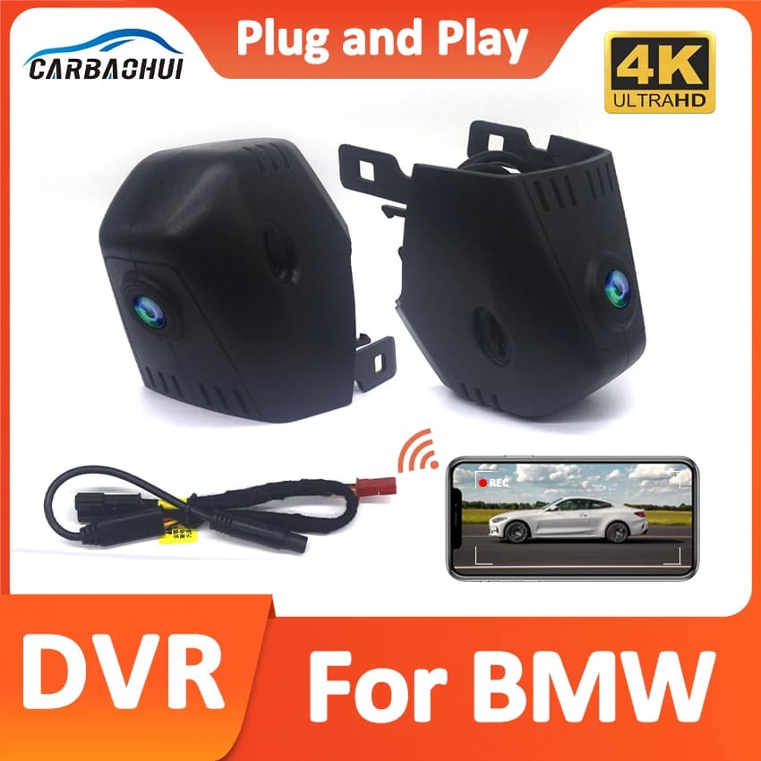 4K UHD 2160P Plug and Play WiFi, Dash Cam for BMW 5 G30 G31 Series 7 G11 G12 2017-2021, Dash Cam front.