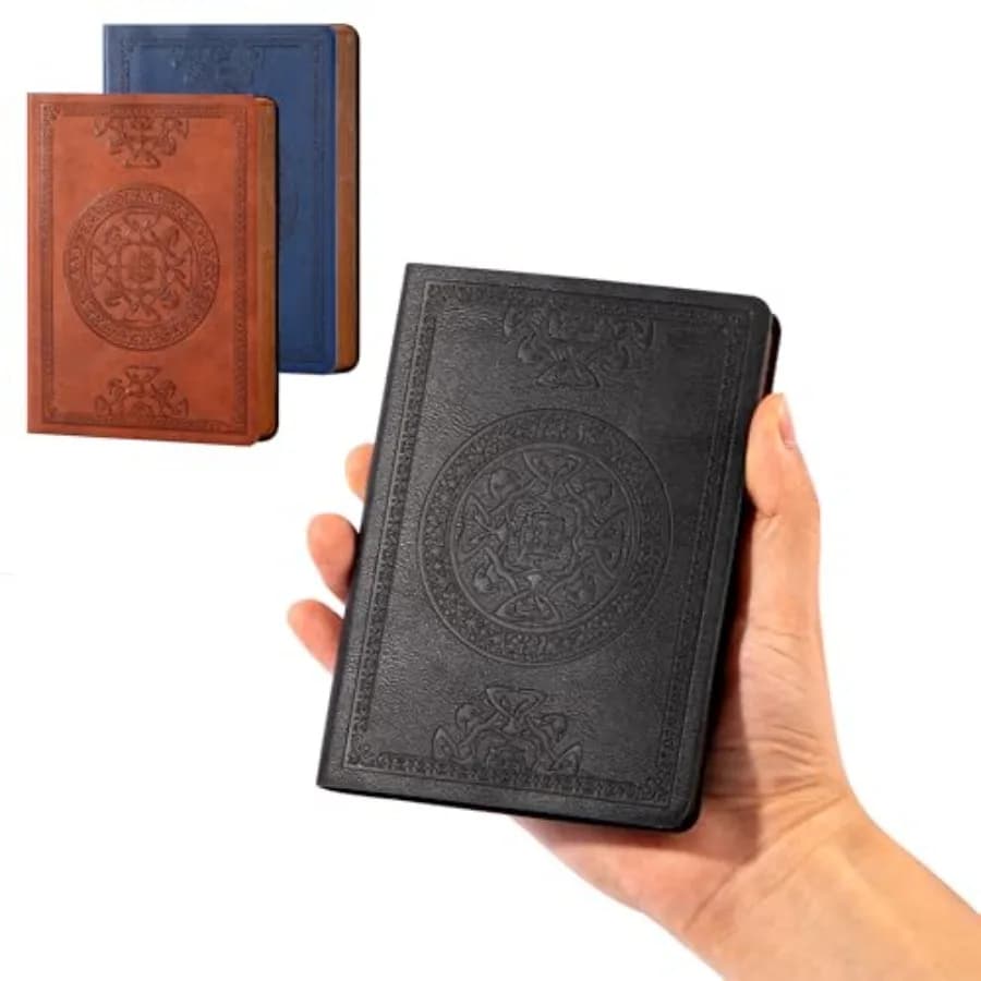 3 Pack Small Notebook for Men Soft Cover Pocket Notebook Leather Journals for Writing, 672 Lined Pages Mini Notebooks for Work