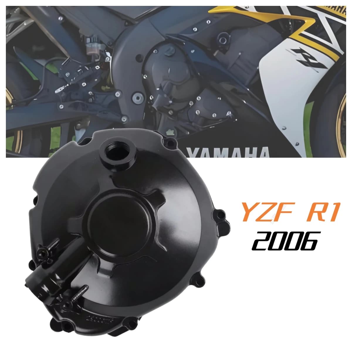 Accessori moto Copertura motore statore destro per Yamaha YZF-R1 YZFR1 YZF R1 2006