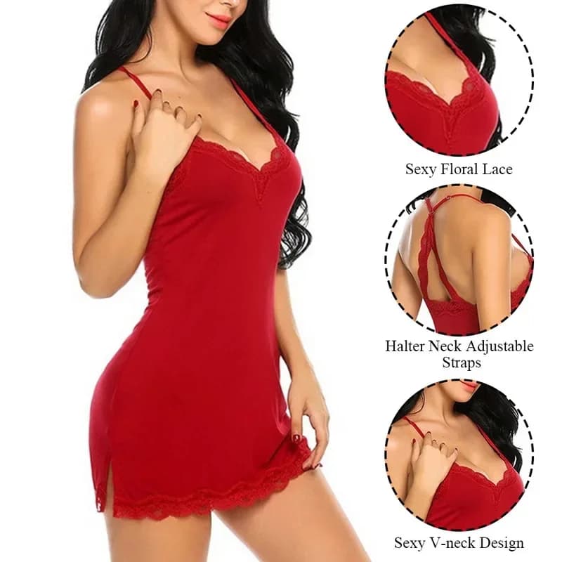 Reggicalze in pizzo patchwork di raso di seta alla moda da donna estiva con abito decorativo in pizzo sul retro per pigiama domestico