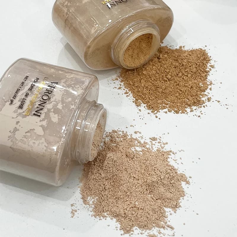 6 Color Banana Powder,Face Foundation Banana Powder Bottle Loose Powder Authentic Oil-Control Brightening Beauty Makeup Art Tool