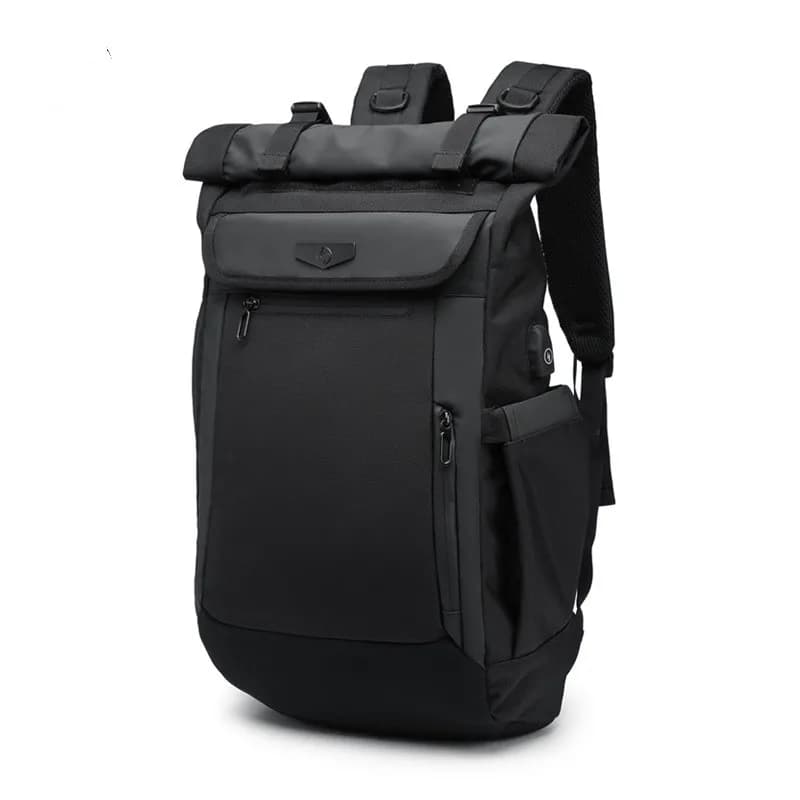 Ozuko backpacks fashion waterproof travel men Laptop Backpacks Water Repellent Oxford Travel Bag USB Mochila