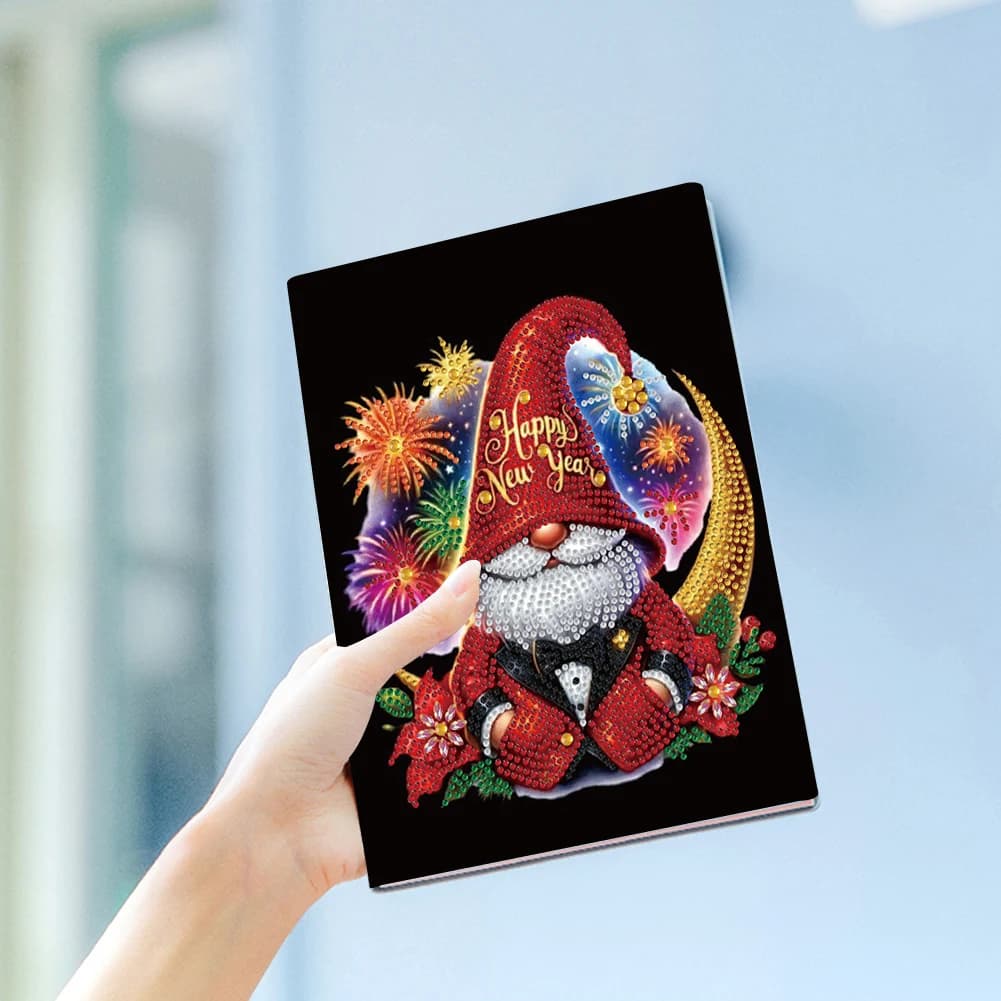 Goblin Special Shaped Diamond Painting Journal Notebook 50 Pages Crystal Notepad Sketchbook for Birthdays Or