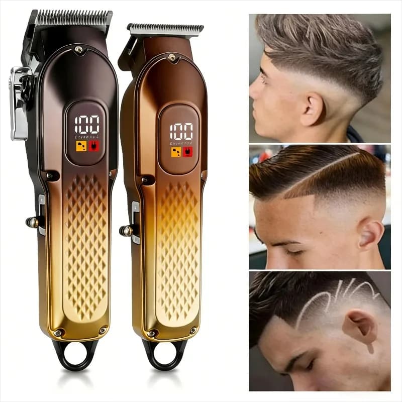 Tagliacapelli Professionale Senza Fili per Uomo, Trimmer per Barba Ricaricabile, Dispositivo per Taglio Capelli da Barbiere