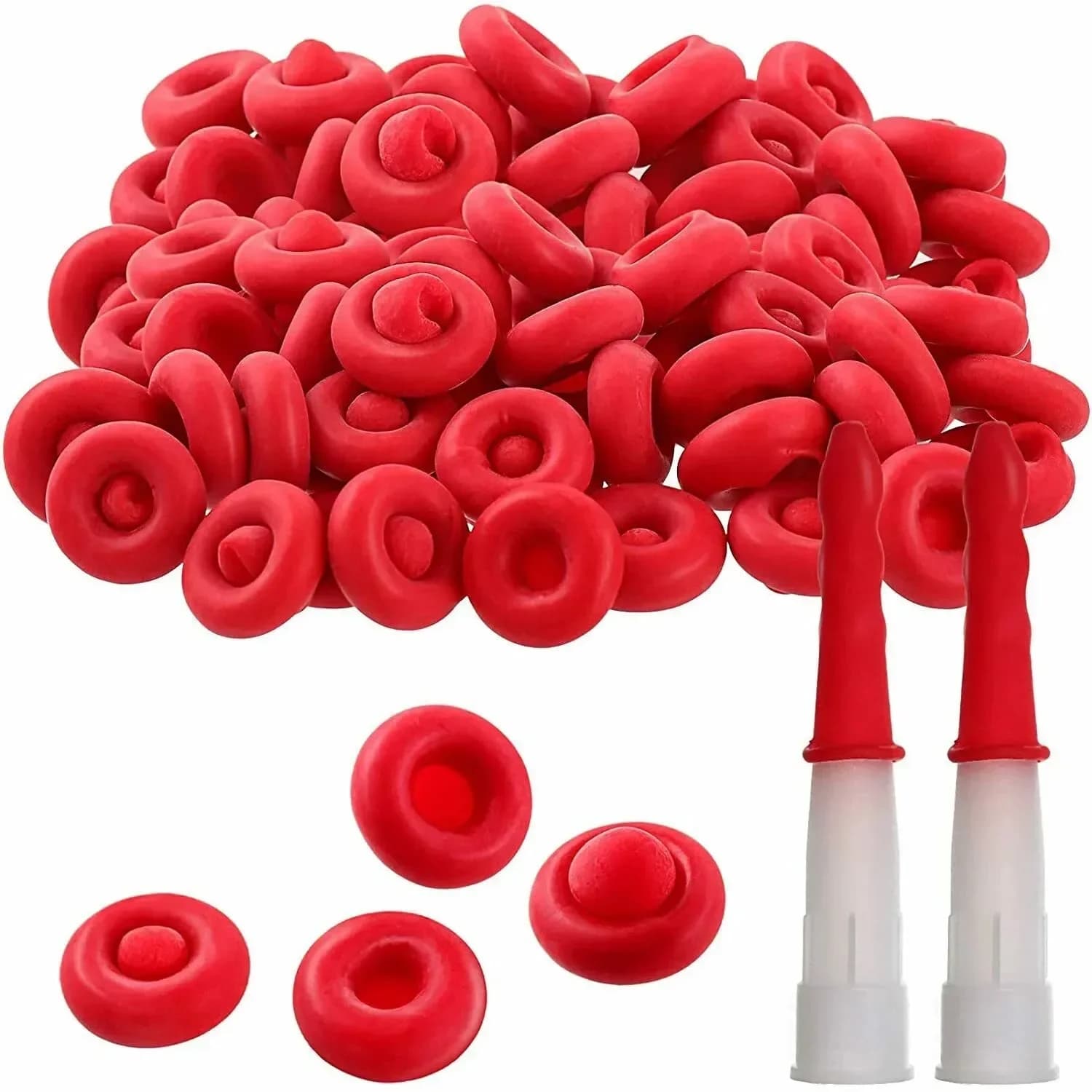 20 pcs Mastic Cap Glass Collar Toe Sealing cap Barile Collar Protective cover Cake for watermelons Red carpet Mastic Saving cap