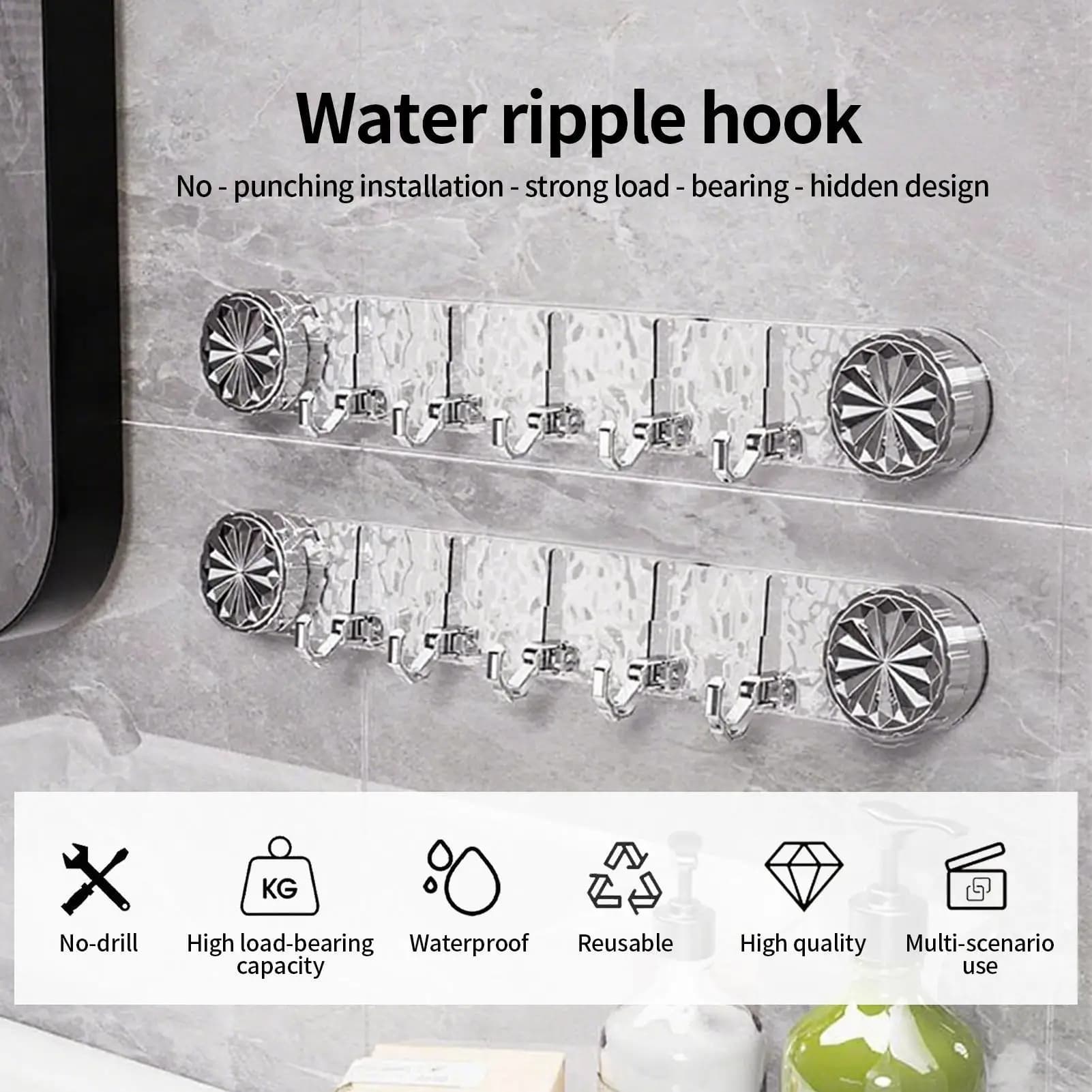 Gancio per doccia a ventosa con 5 ganci Appendiabiti da bagno Appendiabiti antiscivolo resistenti per armadio da parete, camera da letto, appartamento