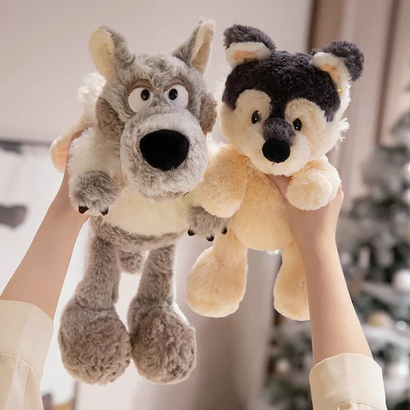Nuovo lupo peluche bambola di pecora addormentata famiglia della foresta Muppets cuscino per il sonno bambola di pinguino in abbigliamento di pecora regalo di compleanno