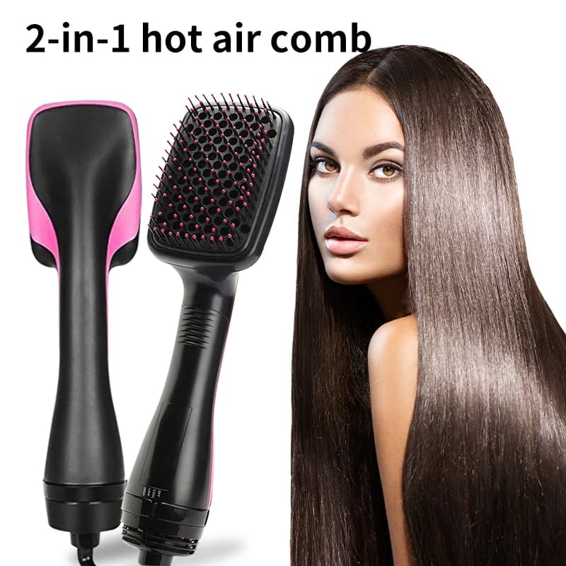Portable Electric Brush for Hair: Hot Air Combs and Styling Plate