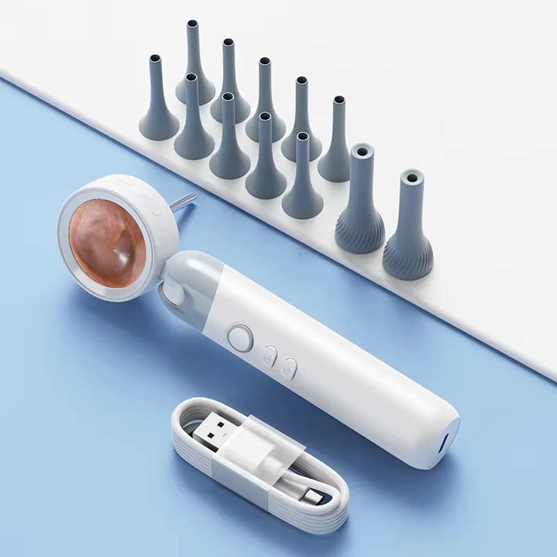 1.38''1080P Otoscope Auricular Camera with 4 LED Photo and Video Support Pocket Otoscope ideal for adults and children