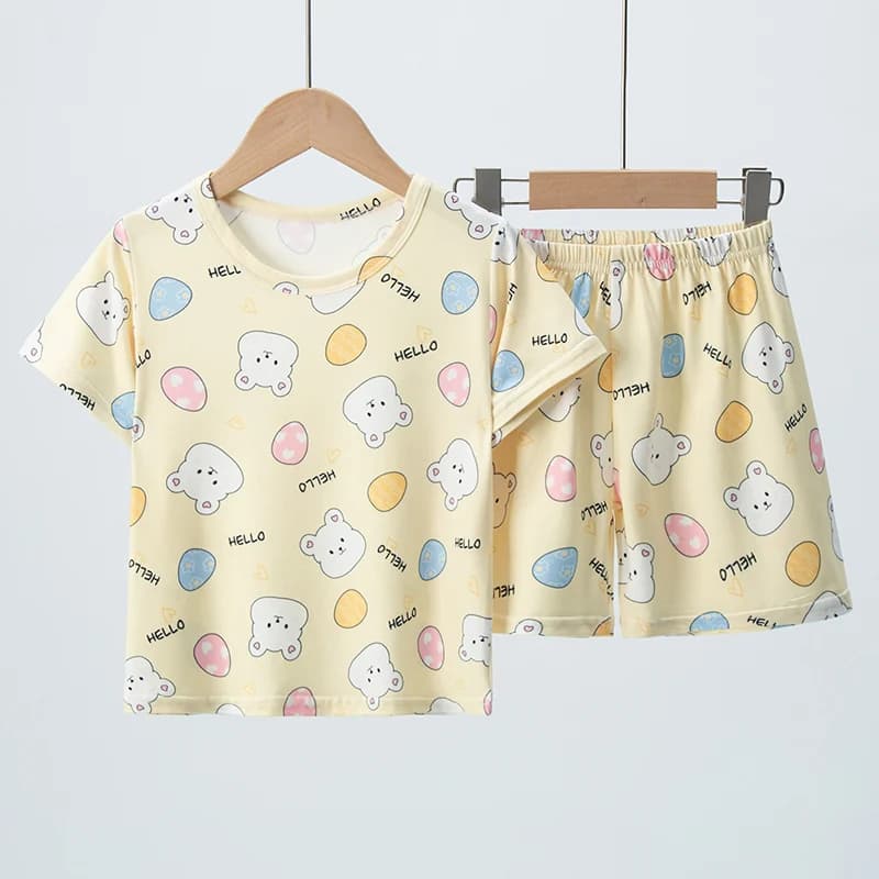 Set of comfortable and versatile shorts for summer children in 2 pieces for boys and girls Casual set for home and outdoor
