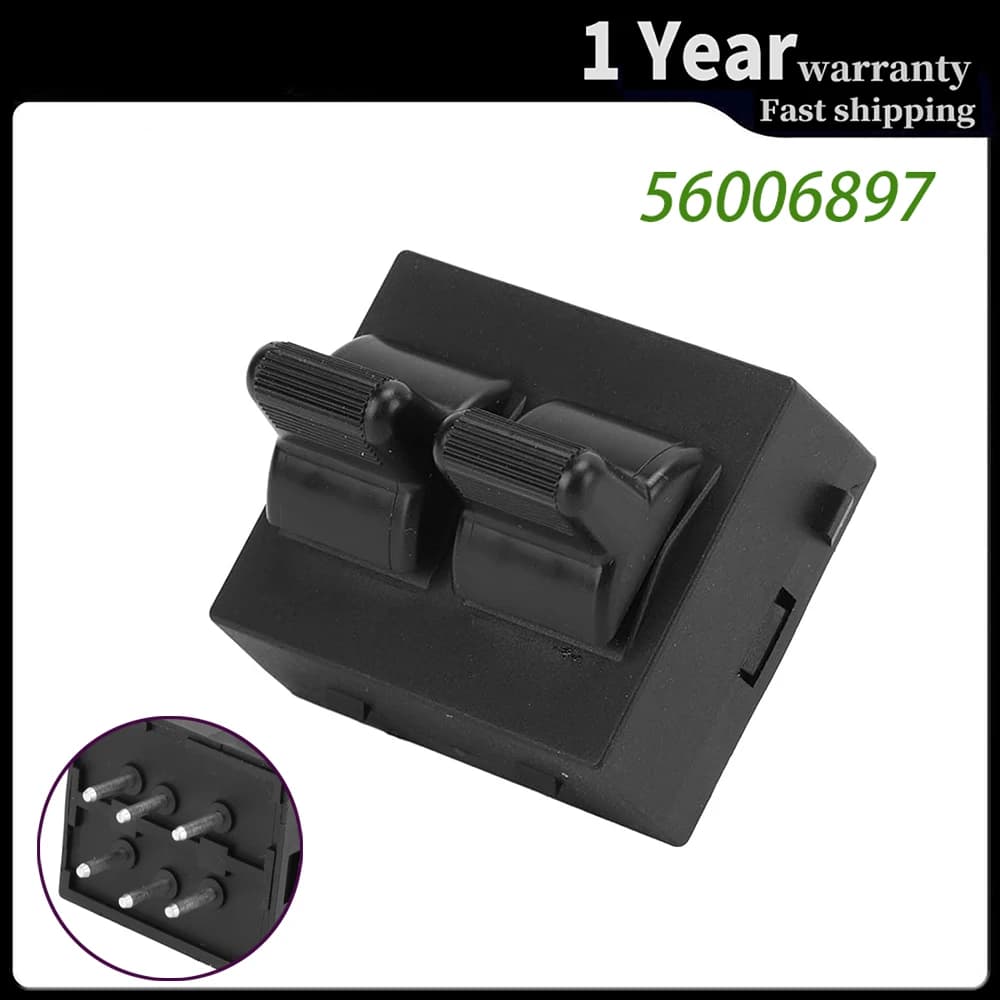 Interruttore finestra lato guida anteriore sinistro per Dodge Ram 1500 2500 3500 Van Grand Caravan Dakota Chrysler Town & Country 56006897