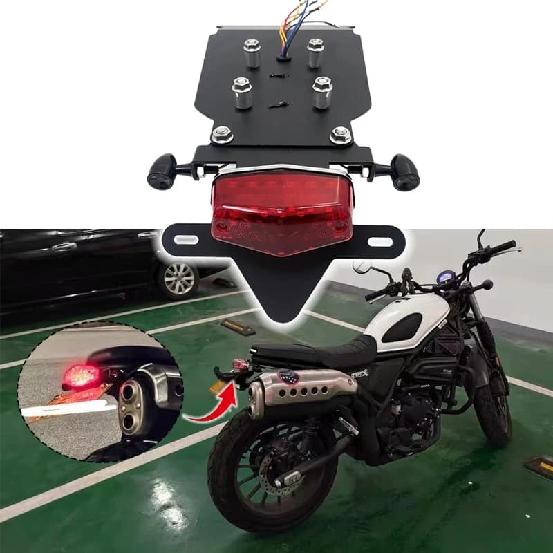 CL500 Portatarga HA CONDOTTO LA Luce Per HONDA CL500 CL250 cl 500 Moto Posteriore Tail Tidy Fender Eliminator Kit di Accessori