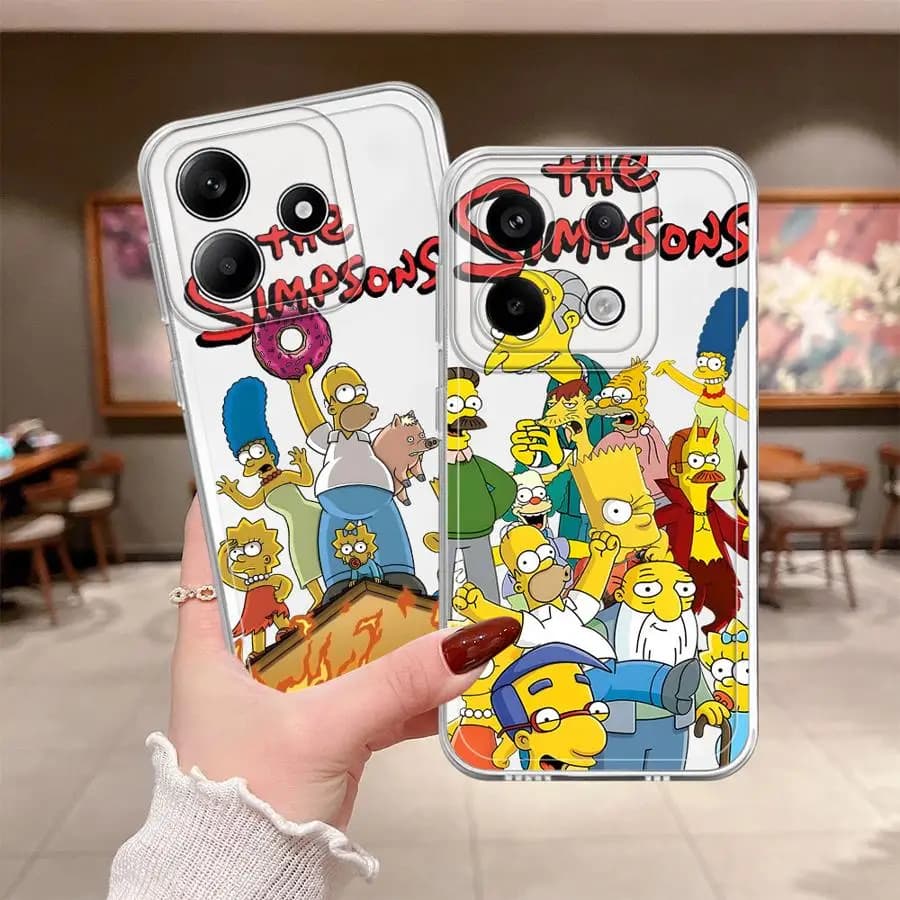 Cover artistica dei Simpson per Xiaomi Poco X3 NFC X3 Pro, custodia morbida per telefono