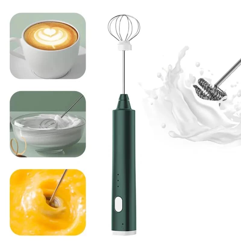 1 PCS USB Ricaricabile Palmare Frullino per le uova 3 Velocità Elettrico Montalatte Schiuma Maker Mixer Caffè Bevanda Schiuma Bacchetta Schiumatore