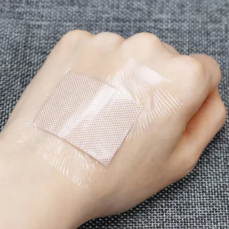 50 PZ 38*38mm Trasparente PU Quadrato Cerotto Impermeabile Benda Adesiva Adesivo Protettivo Attrezzatura di sopravvivenza scatola di pronto soccorso bandaid