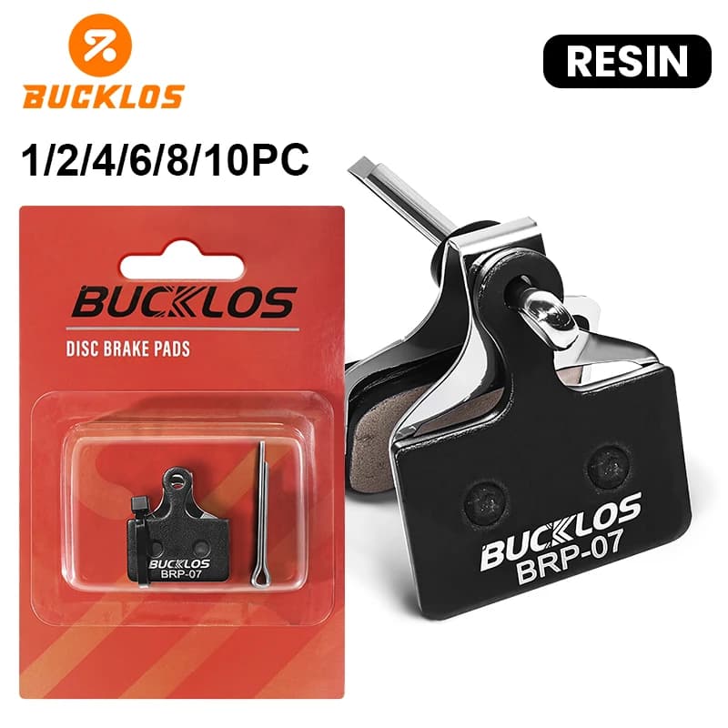 Pastiglie Freno BUCKLOS BRP-07 in Resina per SHIMANO K05S K03S K04S, per Bici da Strada e MTB, Freni a Disco Idraulici