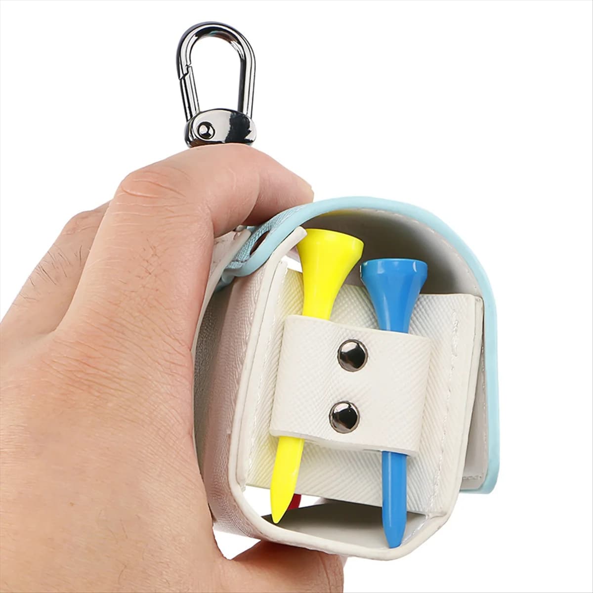 Custodia per sacca per palline da golf Porta sacca per magliette da golf con blocchi di colore Blu cielo