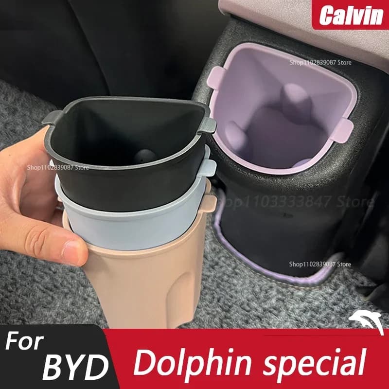 Anteriore Portabicchieri Scatola di Immagazzinaggio Console Portabicchieri Per BYD Dolphin 2021 2022 Tazza di Drenaggio Posteriore Bidone della Spazzatura Accessori Auto