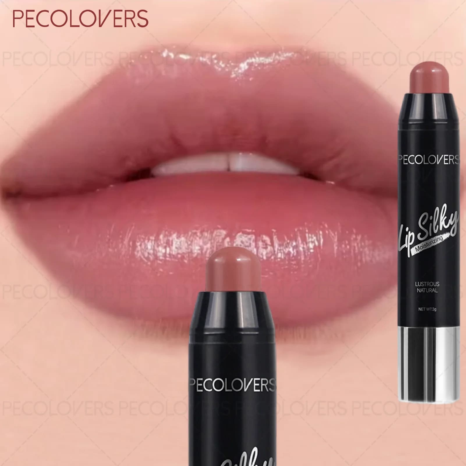 1 moisturizing marker for lips and lipstick, lip makeup shiny effect, long lasting, waterproof, for all skin types