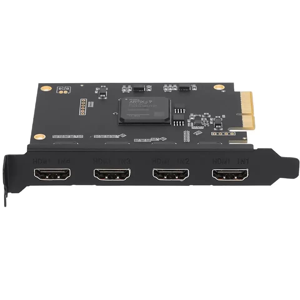 2025 Unisheen 4 canali 1080P HD hdmi Scheda di acquisizione video PCIe Grabber di giochi per la registrazione in streaming live