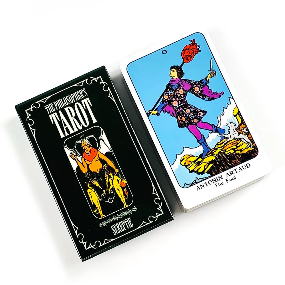 New The Philosopher's Tarot Deck 78 Cards English Version Fate Prediction Spiritual Divination Table Game for Tarot Beginners