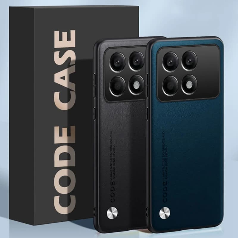 Custodia di Lusso in Pelle PU per Poco X6 Pro X6Pro, Cover Posteriore in Silicone con Protezione Completa per Xiaomi Redmi K70E PocoX6 Pro 5G