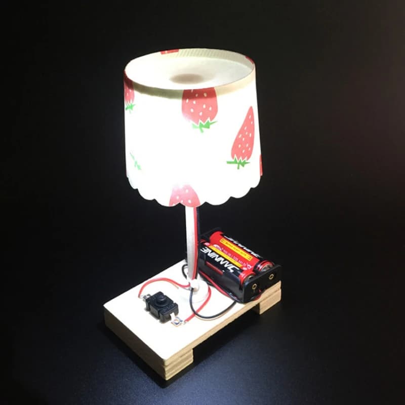 1 pz creativo fai da te lampada da tavolo giocattoli per bambini regalo semplice moda scienza fisica Gizmo Puzzle apprendimento assemblare giocattolo