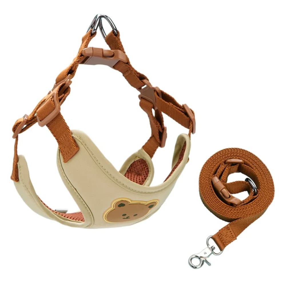 Cute Pet Harness Leash Anti-Escape No Pull Cat Chest Strap Vest Adjustable Dog Harness For Small Medium Dog Cat