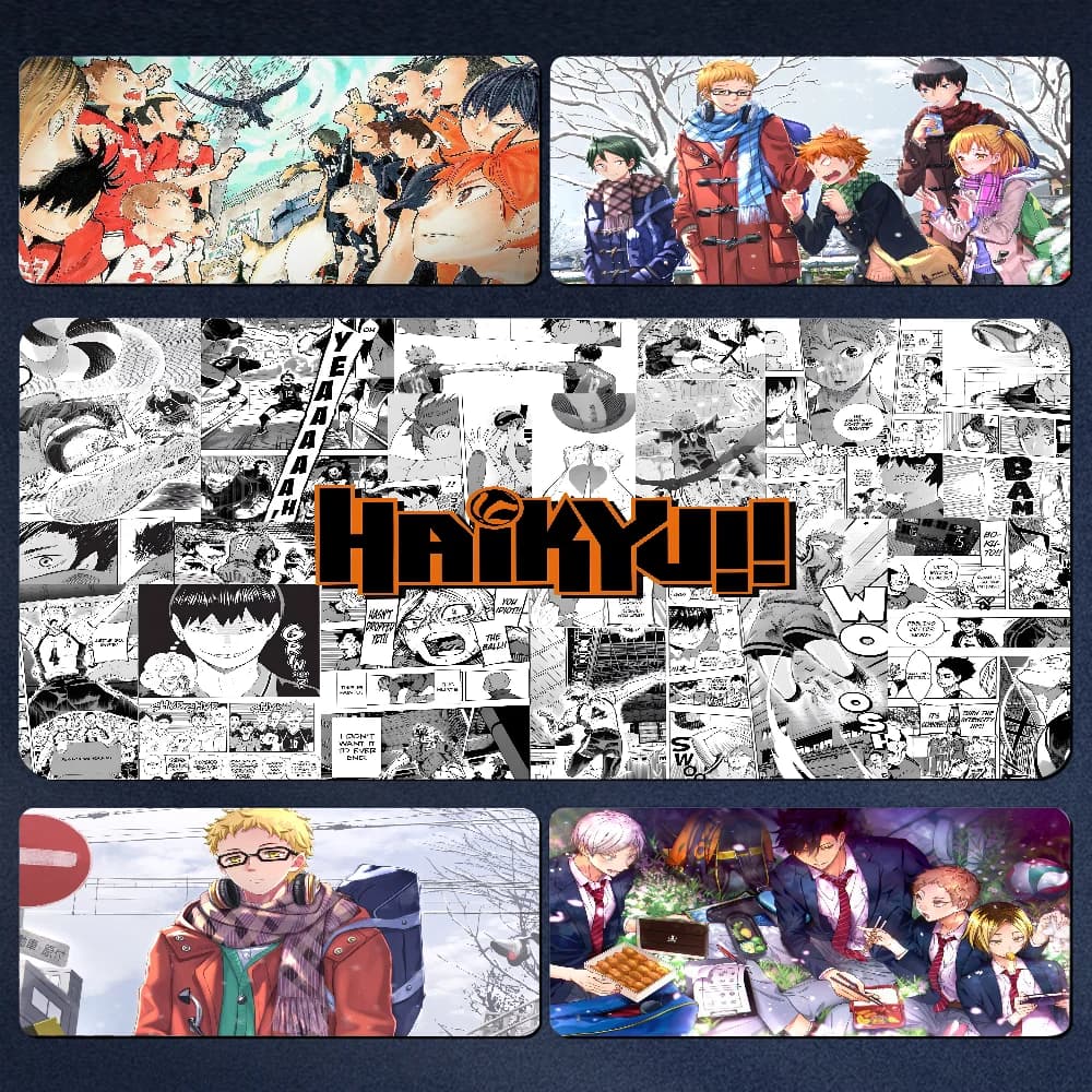 H-Haikyuu Il mio giocatore preferito Tappetini da gioco Tappetino per mouse Dimensioni per tappetino per tastiere Regalo per fidanzato