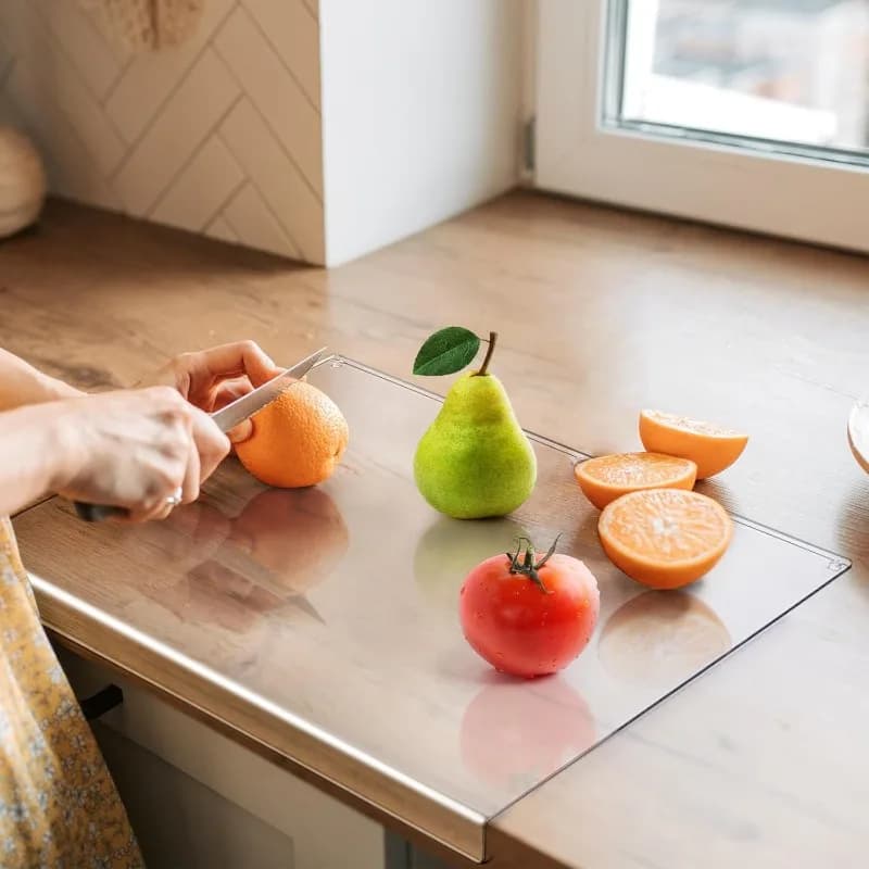 Acrylic Tagliere with Bench Lip Thickness Transparent Acrylic Tagliere For Home Use Kitchen Tools