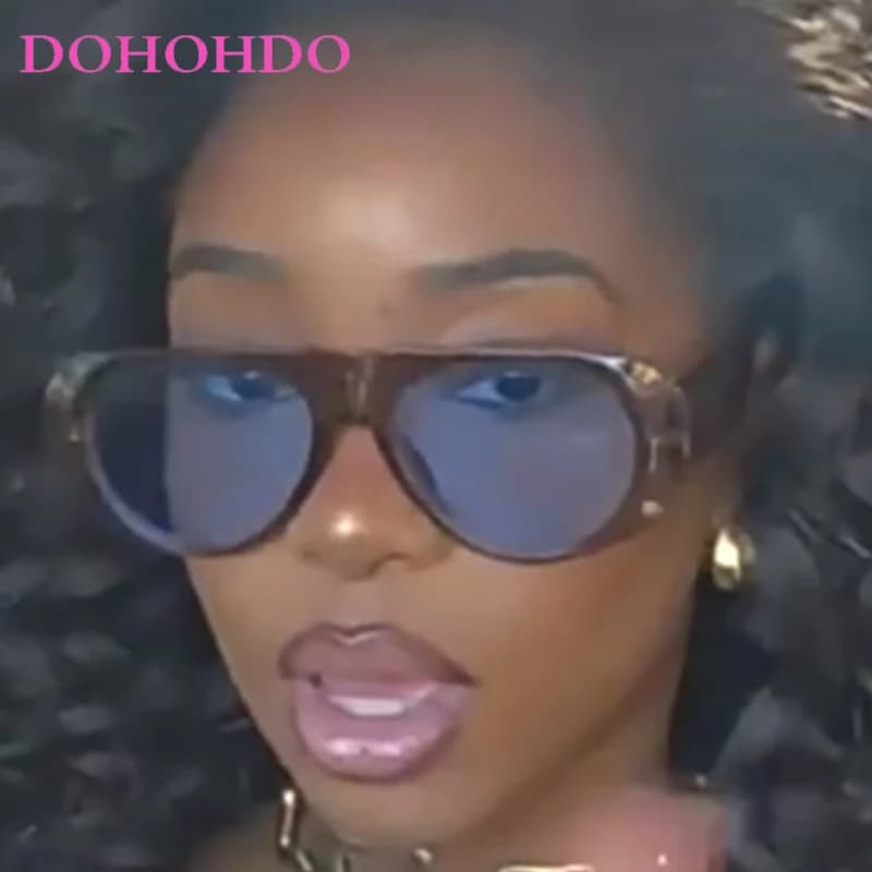 Nuovi Occhiali da Sole Ovali da Pilota con Montatura Grande Popolari per Donna 2026, Occhiali da Sole da Uomo Firmati, Occhiali da Sole da Donna per Viaggi e Guida, Lenti UV400